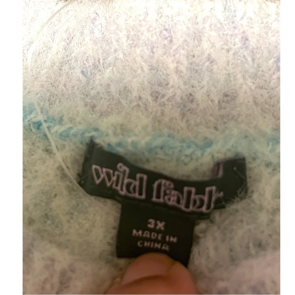 Wild Fable Cropped Ombre Fuzzy Sweater New Without Tag - Picture 5 of 9